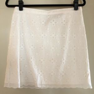 Floral Eyelet Skirt